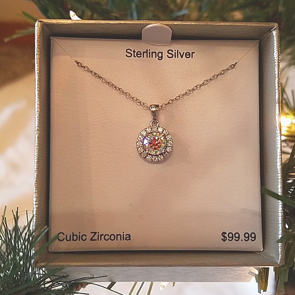 🎁 925 Sterling Silver Pendant & Necklace - Picture 2 of 7